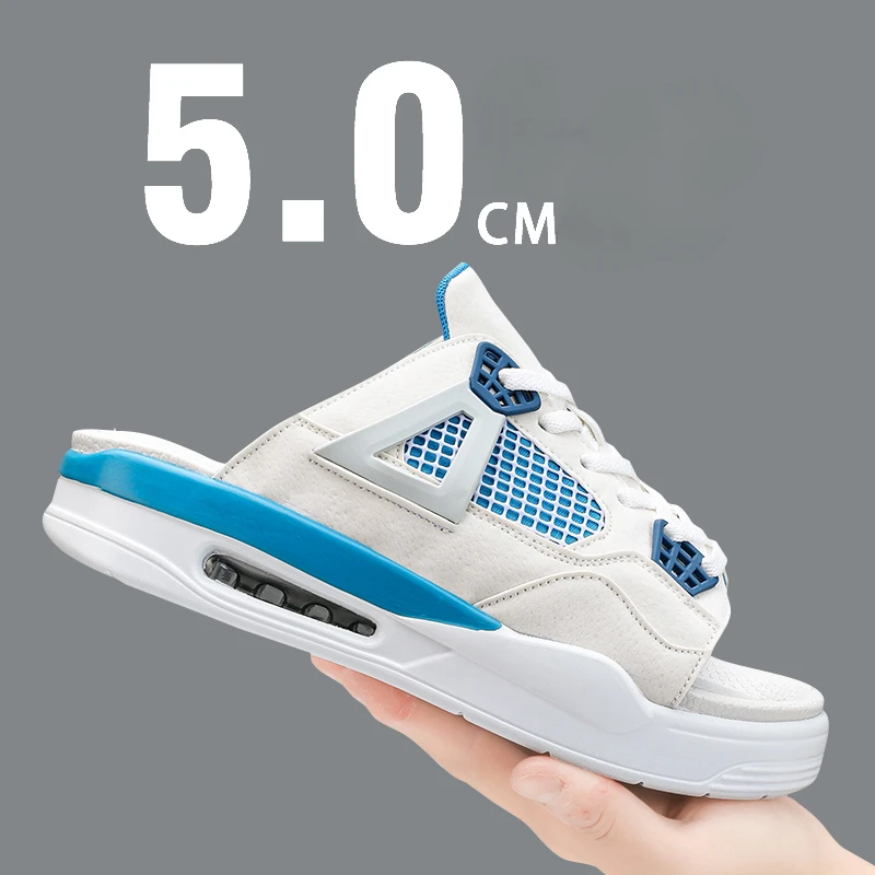 Шлепанцы мужские из ЭВА мягкие сандалии для улицы и пляжа Нескользящие плотные