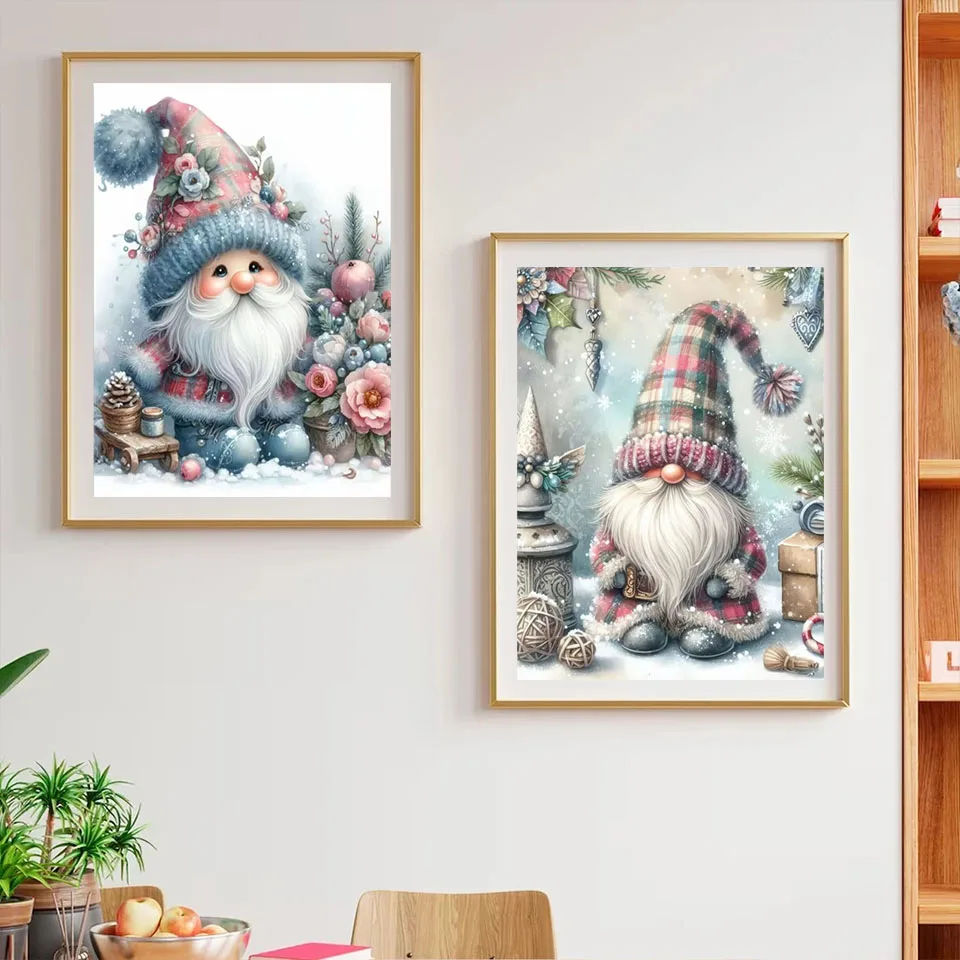 Новая коллекция мультфильм Рождественский гном 5d алмазная живопись мозаика