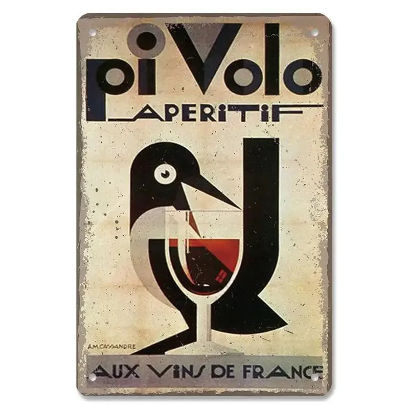 Винтажные металлические жестяные знаки красное вино плакаты винтажные женские