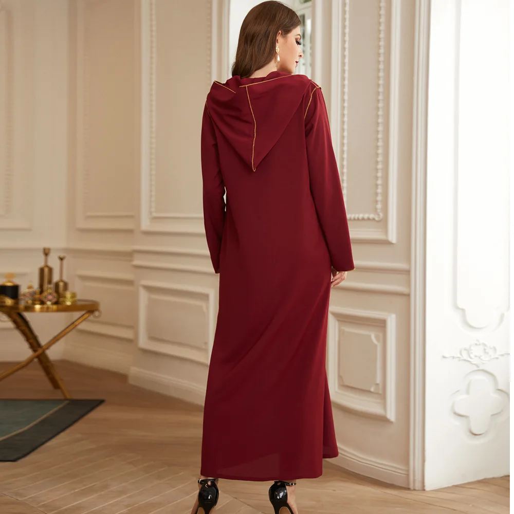 Женский хиджаб-Кафтан Abaya Дубай Турция мусульманское платье-хиджаб одежда в