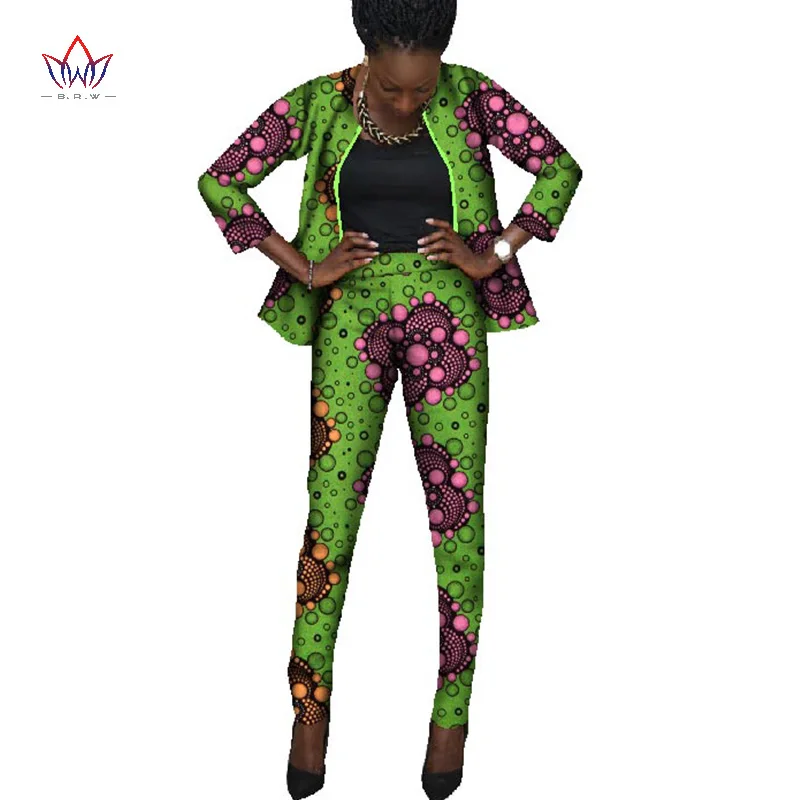 

Африканский Для женщин брюки комплект 2021 брюки Дашики Комплект из 2 предметов Для женщин костюм с пиджаком костюм длинный рукав костюм с дли...