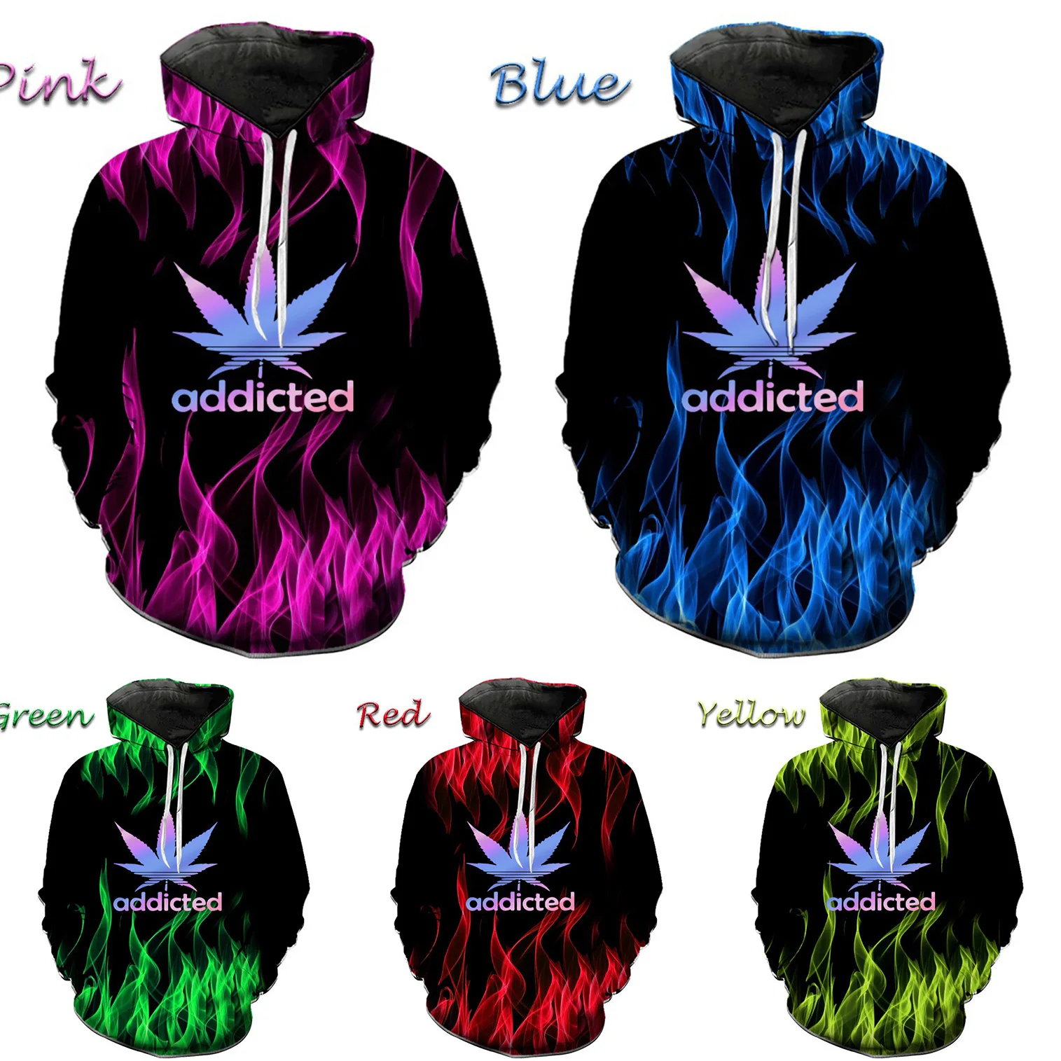 

Newest Fashion Plus Size Men's and Women's Flame Printing Hoodies Unisex Long Sleeve Sweatshirt Funny Couple Jumper Hoodie