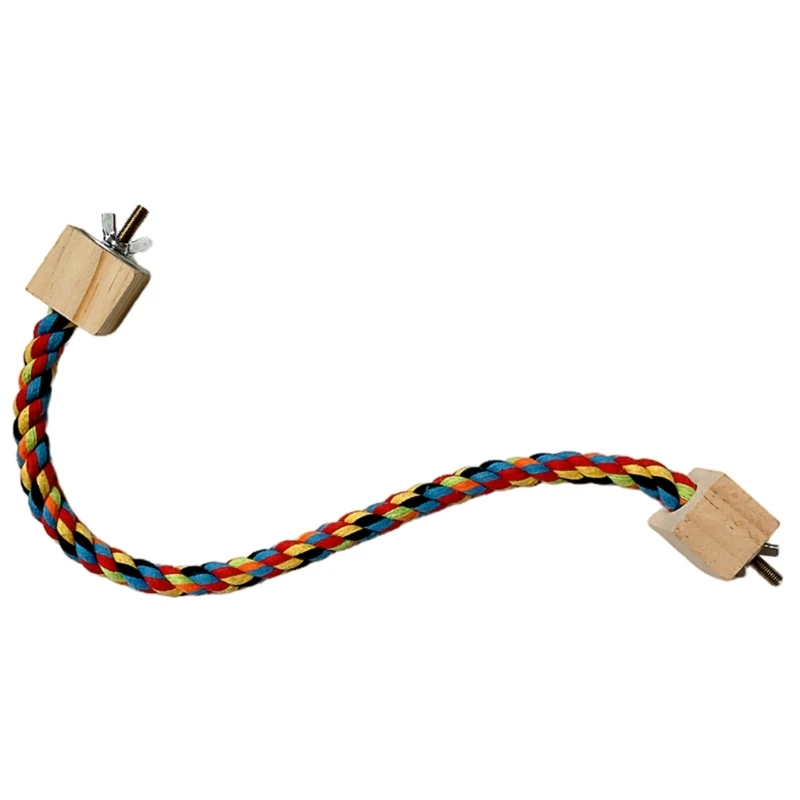 Птичий окунь плетеная веревка подставка для качелей птиц качели попугаев клетка