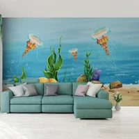 custom 3d photo wallpaper for kids room modern mediterranean blue seabed poster children room bedroom wall home decor mural