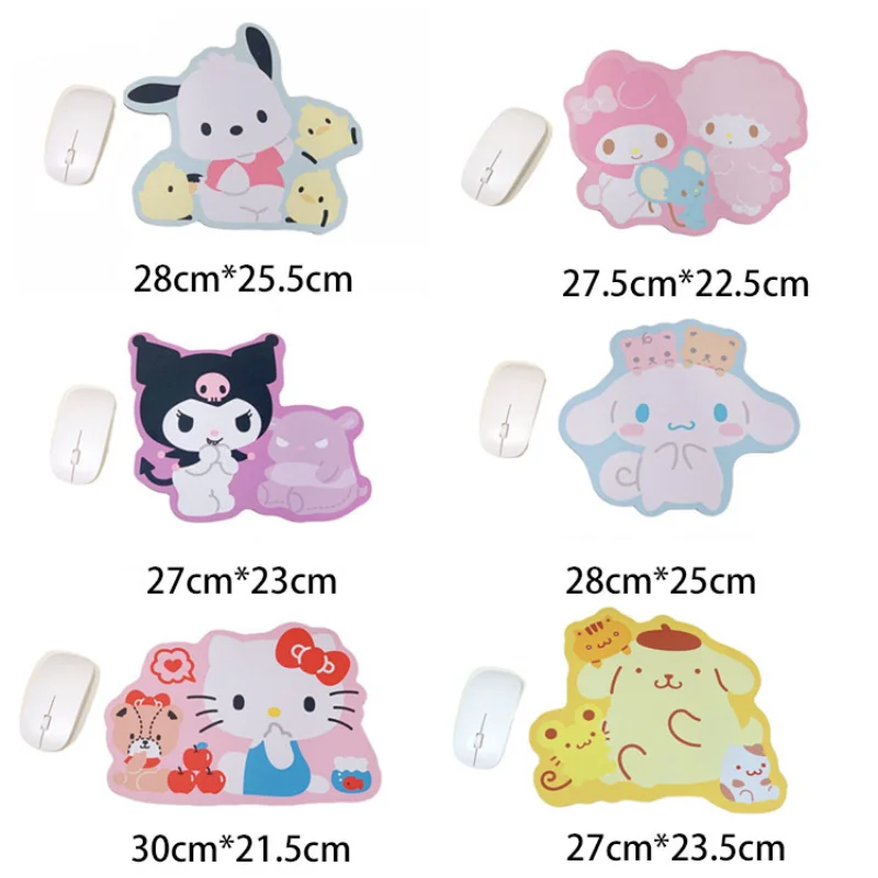 

Оригинальный необычный коврик для мыши Kuromi Cinnamoroll, коврик для клавиатуры и стола, нескользящий, в стиле Ins, аниме, милые, креативные подарки для девочек