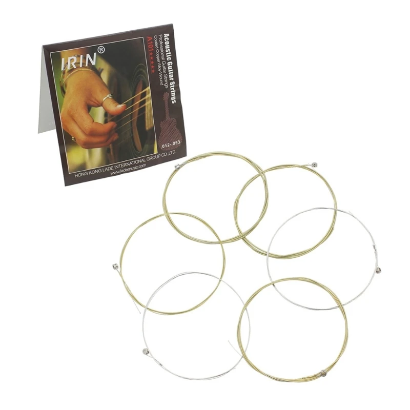 

6 Pcs Classical Stainless Steel Guitar Strings 1st-6th String Guitar Strings for Acoustic Folk Guitar Accessories