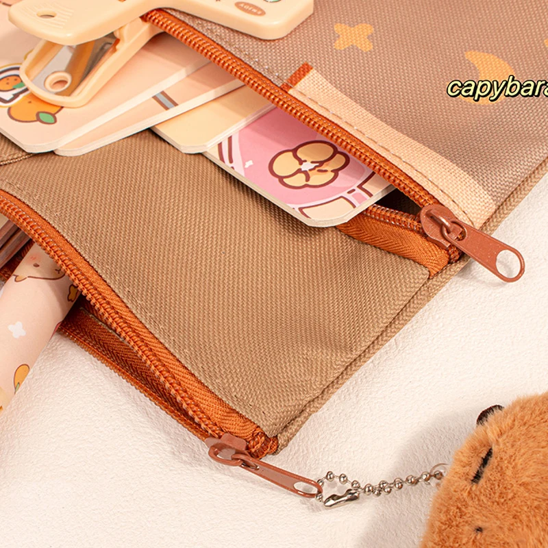 Холщовая Сумка-тоут с молнией для школьников и учебников