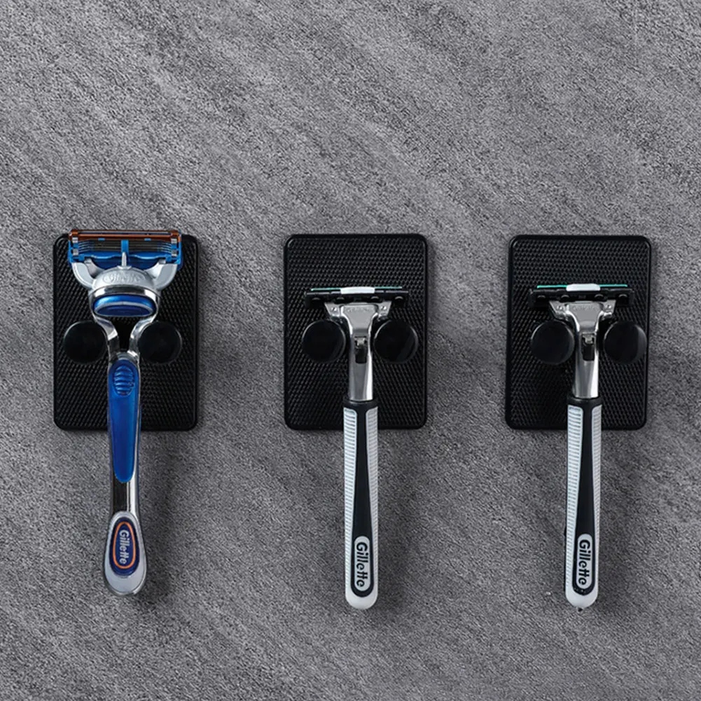 

1pc Organizer Rack Holder Adjustable Men Punch Wall Shelf Free Shaving Shaver Razor Storage Bathroom Hanger Mount Storage Hook