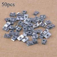 50 pcs car u clip speed nuts spring metal fastener bumpers clips u shape clips universal car products interior accessories