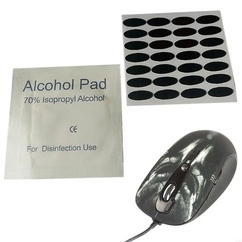 J78B 28pcs Crounded Mouse Feet Feetd для A4Tech X-760 XL-760