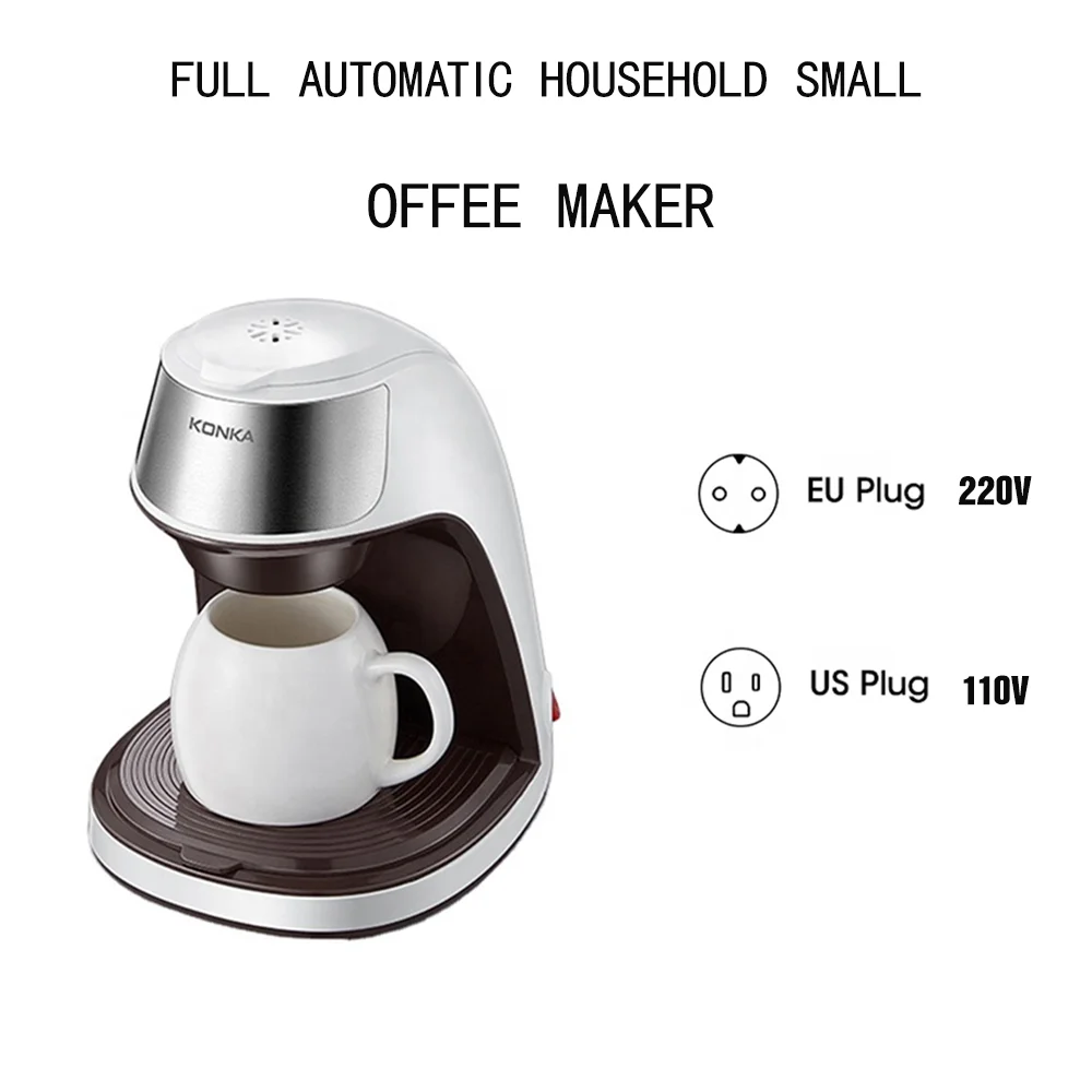 Portable Coffee Maker Brewed Coffee Scented Tea Drip Coffee Machine EU220V/US110V Mini Semi-automatic Coffee Machine for Office