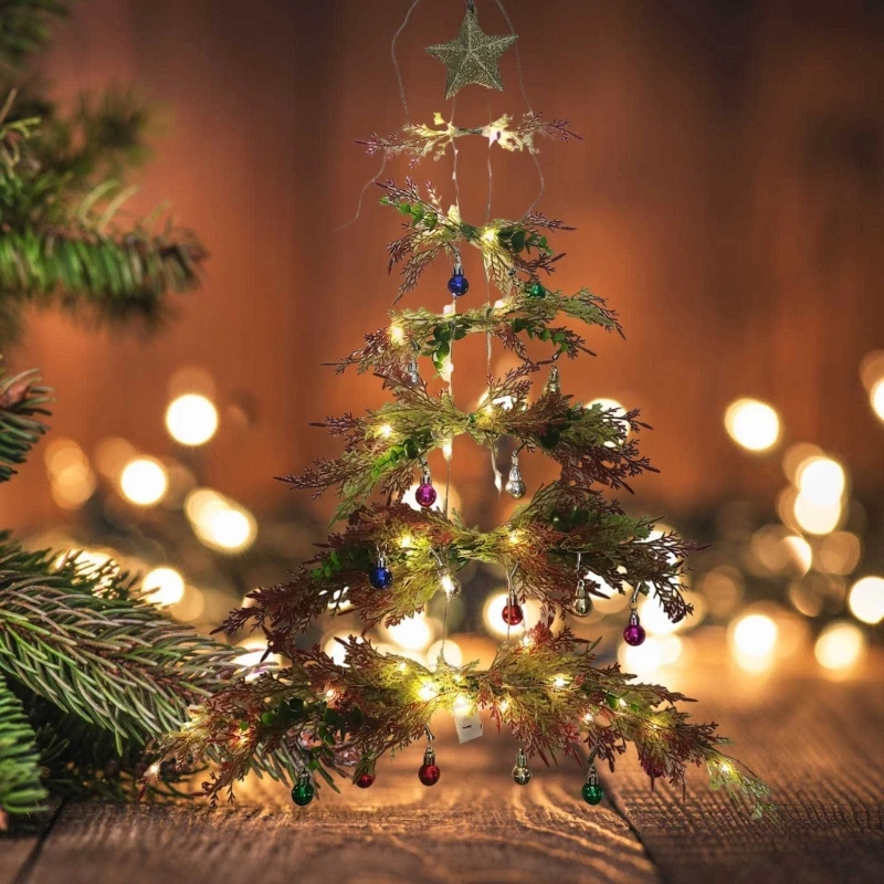 

Q1JB Имитация сосны и кипариса настенное украшение для рождественской елки элегантный дизайн