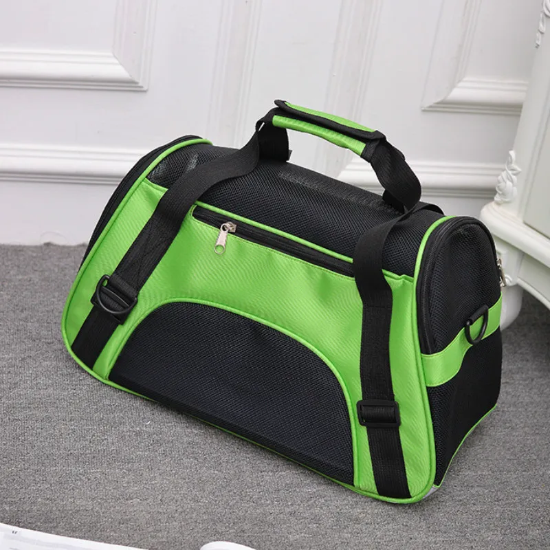 Портативный рюкзак-переноска для кошек и собак "Pet Bag" с сетчатыми вставками и резиновой подкладкой.