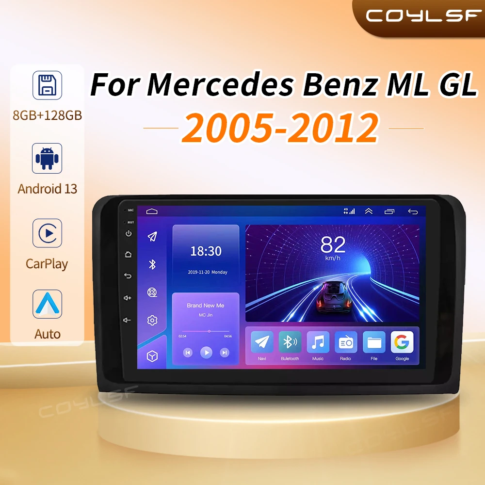 Автомагнитола 2DIN мультимедийный плеер Carplay автомобильный Gps-навигатор для Mercedes