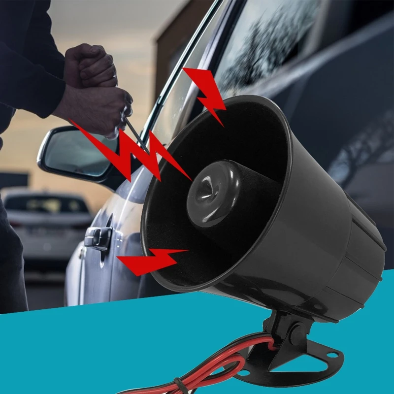 12V Loud Horn Sirens Warning Siren for Home Factory Warehouse Security Fireproof 101A |