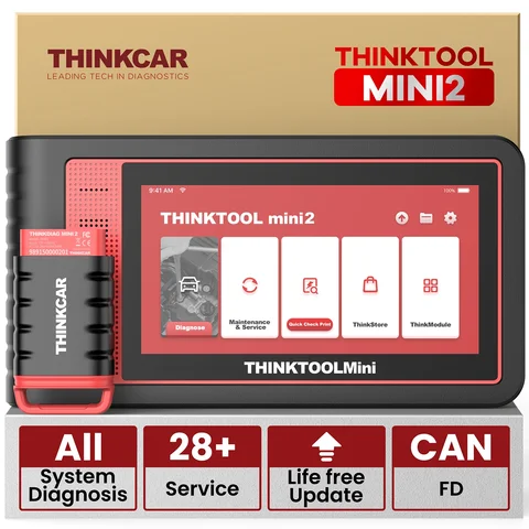 THINKCAR THINKTOOL MINI 2 CANFD автомобильные сканеры автоматические диагностические инструменты автомобильный сканер Obd2 28 сбросов полная диагностика системы бесплатно