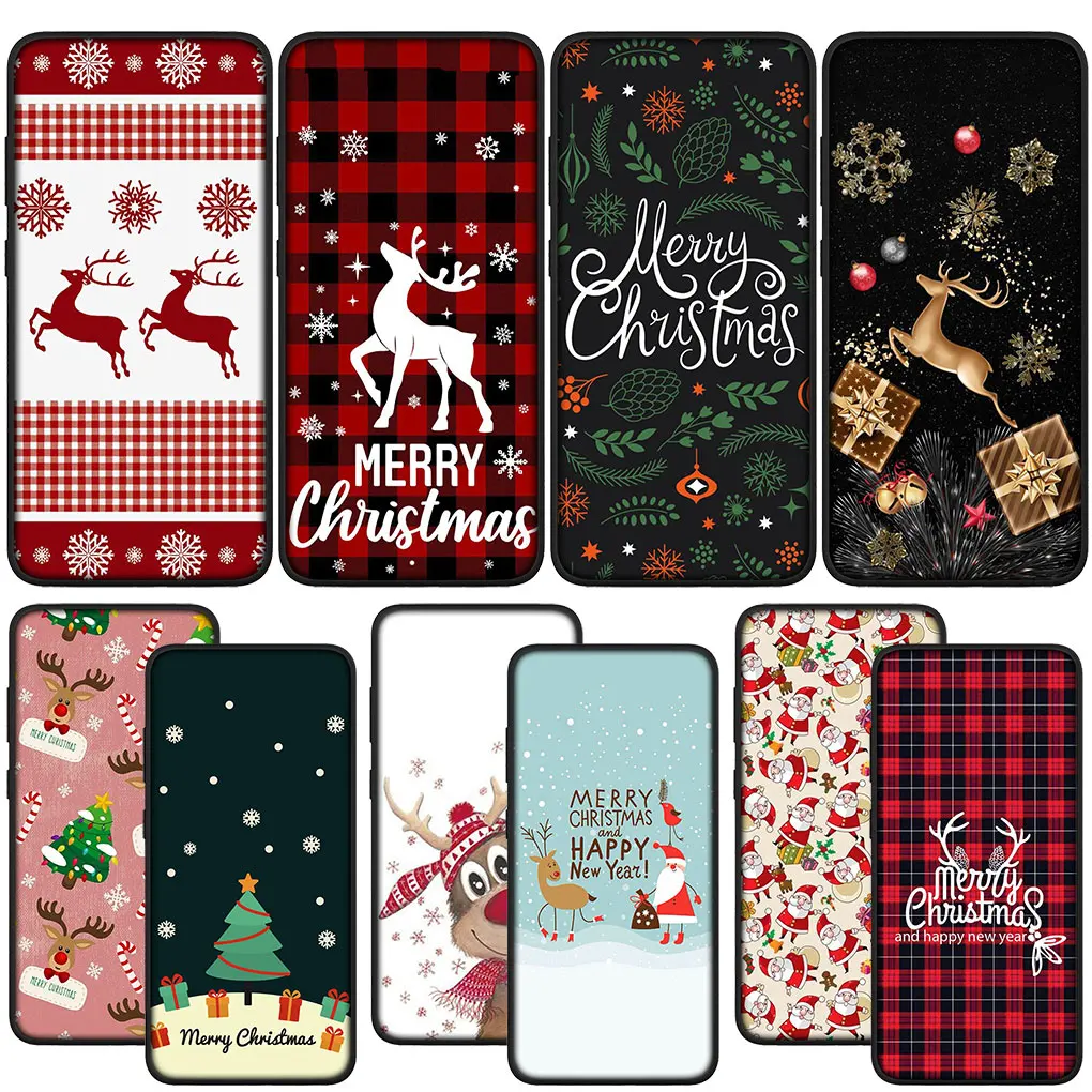 Чехол Merry Christmas Tree Deer Santa Claus Snow Snowman для Huawei Nova 3i 3 5t 2i 2 4E 7 SE Mate 10 20 P20 P30 Pro P10 Lite