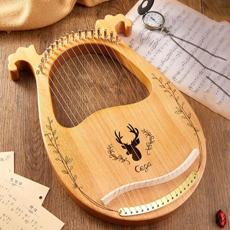 

Portable Vintage Lira Rare Crystal Harp 24 Strings Professional Children Instrument Traditional Muzik Aletleri Harp Instrument