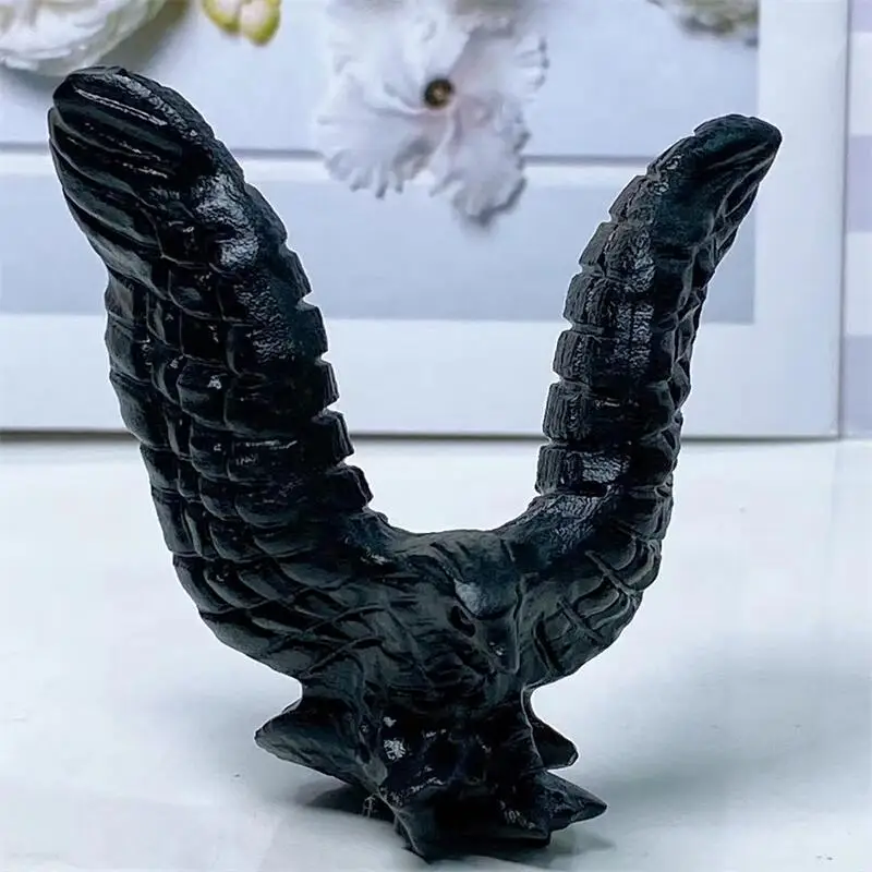 6 5 см натуральный кристалл кварцевый Орел резьба мощное животное для сделай сам