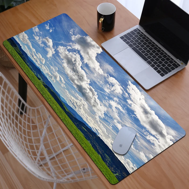 

Mousepad Anime Cloud Computer Mouse Pad 900x400 Pc Cabinet Games Office Accessories Gamer Keyboard Desk Mat Gaming Mats Extended