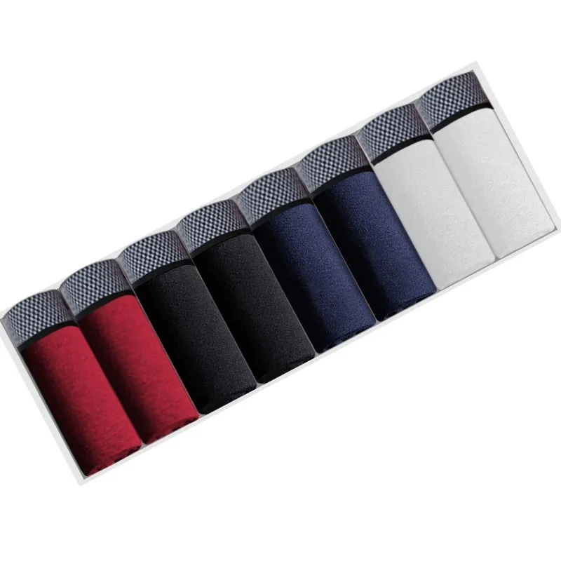 Plus Size Cotton Male Panties Men's Underwear Boxers Breathable Man Boxer Solid Underpants Comfortable Shorts Calzoncillo Hombre