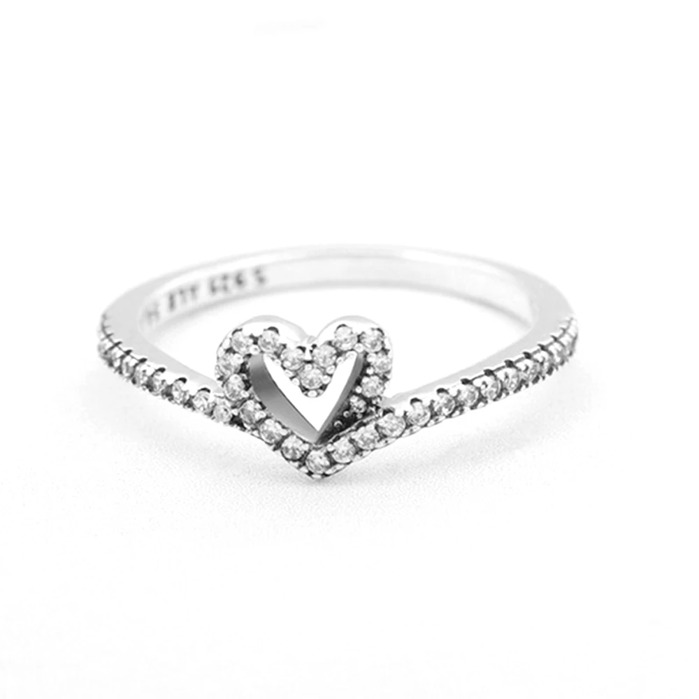 Pandora-Bague en argent regardé 925 avec sac grill pour femme, bijoux élégants, amour, triangle, coeur, chimnoble, original, Rotterdam, cadeau