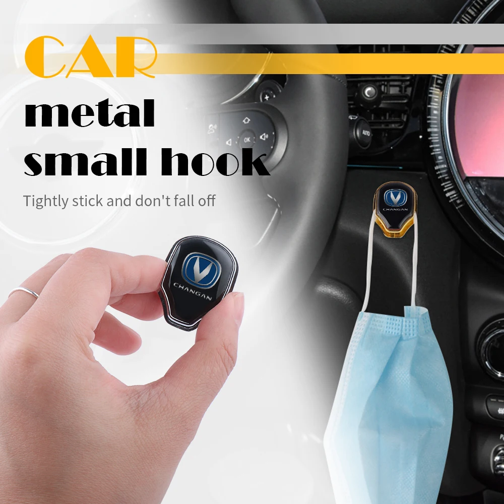 

1/2/4pcs Metal Car Hooks Hanger Sticker Purses Bags Holder Auto Accessories For Changan CS75 CS35 CS15 CS95 RAETON CX70 CS55 etc