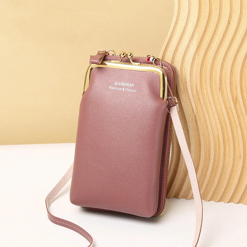 

Fashion Cellphone Shoulder Bag Women PU Leather Crossbody Bag Zipper Card Holder Messenger Bag Ladies Mini Phone Purse Wallet