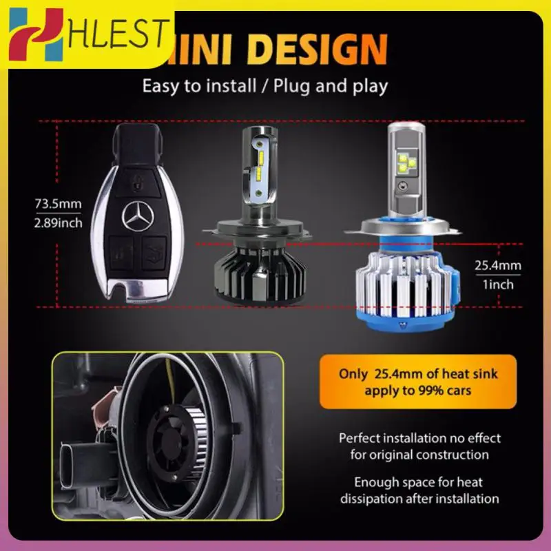 

F2 Csp Headlights High Brightness Light Car Led Headlights Universal Practical Auto Fog Light Headlamp Car Accessories F2csp