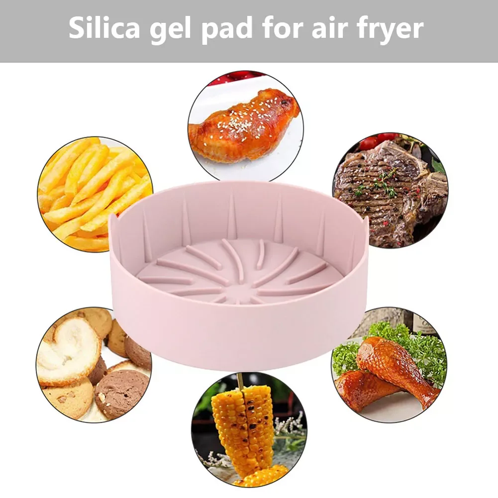 

Silicone Air Fryers Basket Fried Chicken Air Fryer Pot Environmentally Supplies Home Gadgets for Kitchen Oven Steamer Cooker