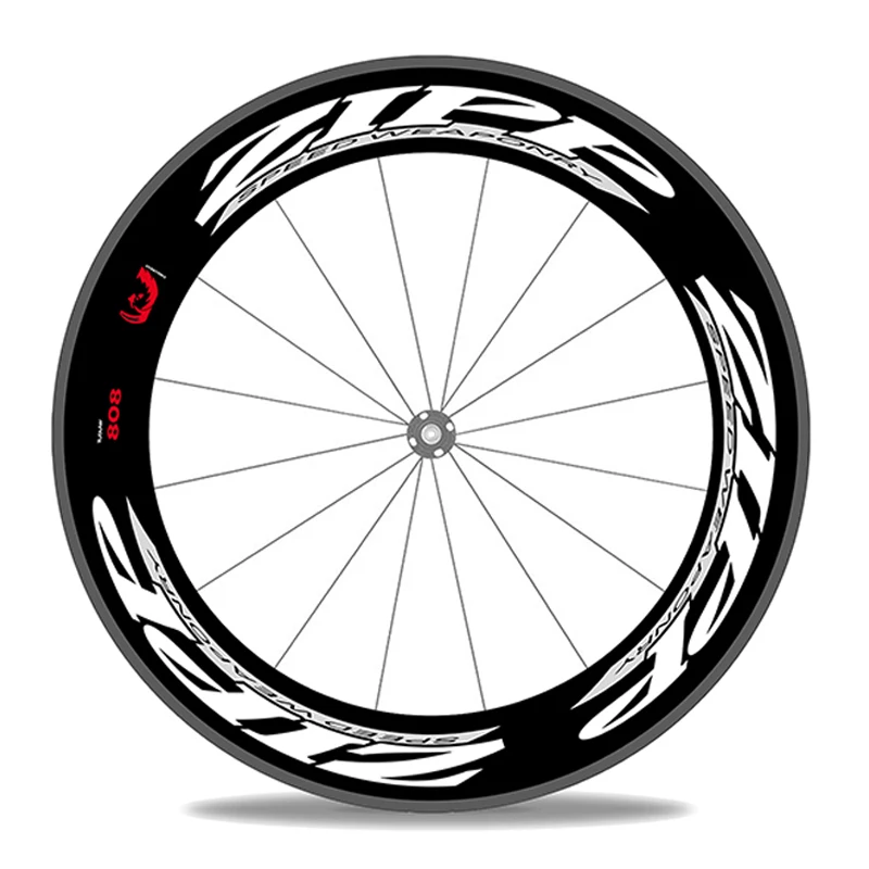 Decalcomanie della ruota del cerchio della bicicletta del carbonio della bici della strada della bici della strada di zipp 700C firepy 808 speedarmonpy