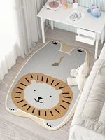 irregular cute cartoon carpet bedroom bedside childrens carpet boy cartoon girl room lounge floor mat lion carpet washable