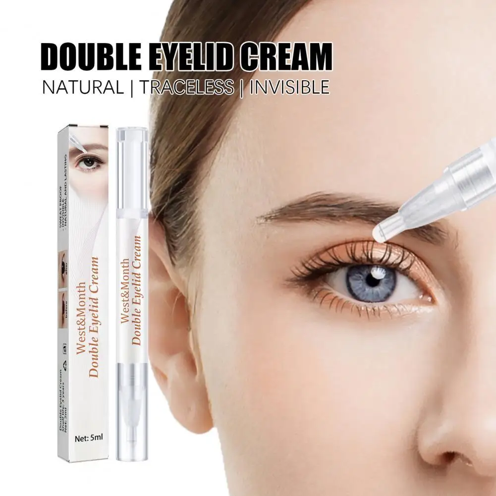 

5ml Big Eye Cream Long Lasting Waterproof Mini Double Eyelid Care Cream for Girl