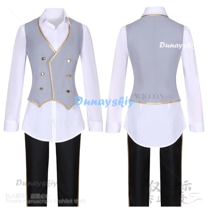 Костюм для косплея Octavinelle Floyd Leech парик игра Twisted-Wonderland Русалочка ночной ворон