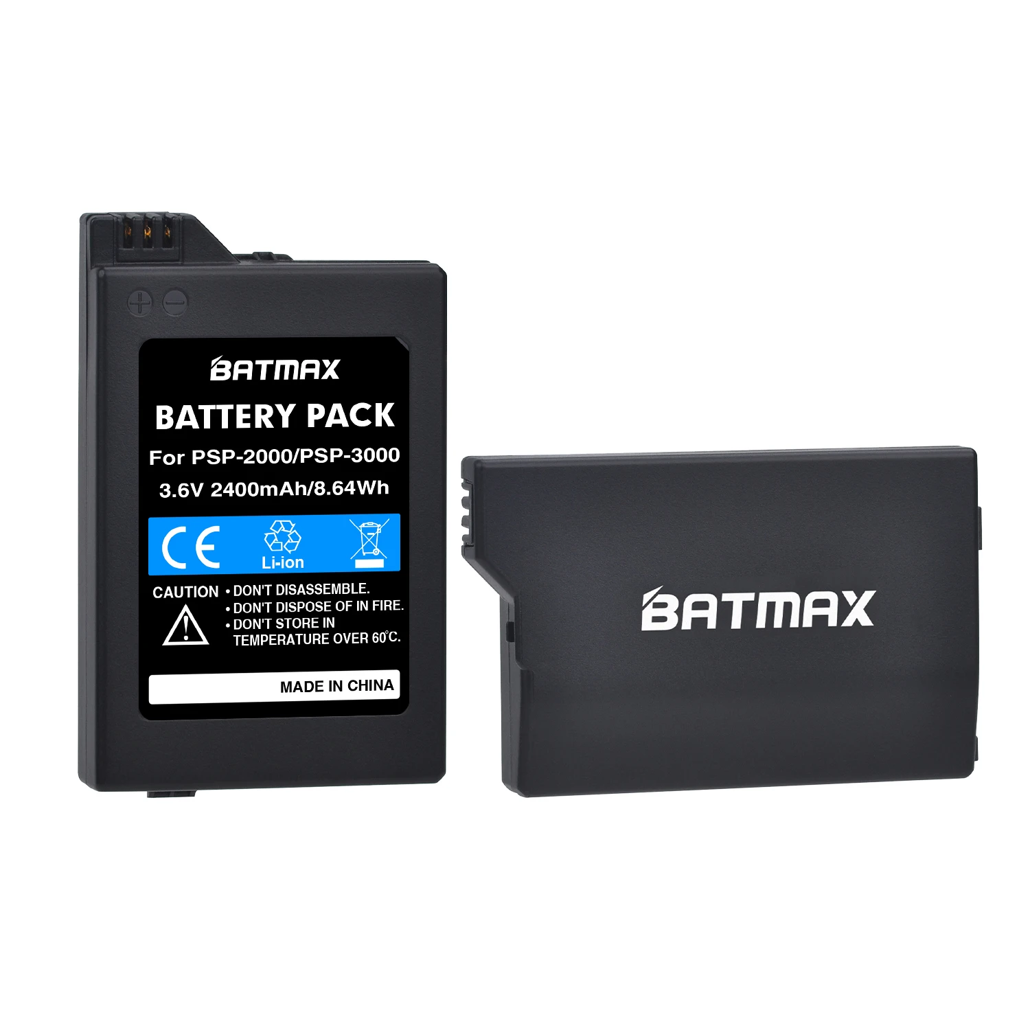 Аккумулятор Batmax PSP-S110 PSP-2000 PSP-3000 + зарядное устройство со светодиодной подсветкой