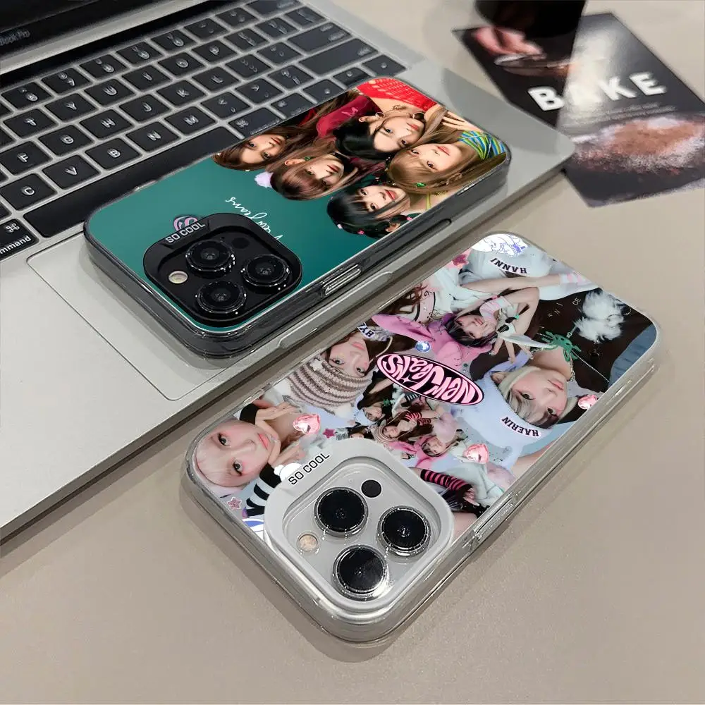 Чехол для мобильного телефона KPOP Jeans iPhone 16 15 14 13 12 11 X XR XS 8 7 Pro Max Plus цветной