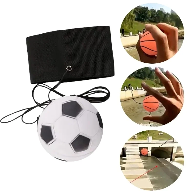 Футбольный возвратный мяч для рук мячи на запястье губка резиновый отскока