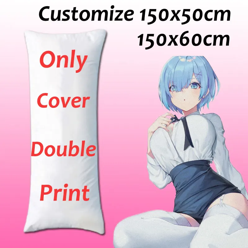 

DIY 150X50 Girlfriend Custom Made Waifu Anime Dakimakura Hugging Body Pillow Case Printed Throw Cushion Pillow Cover Bedding