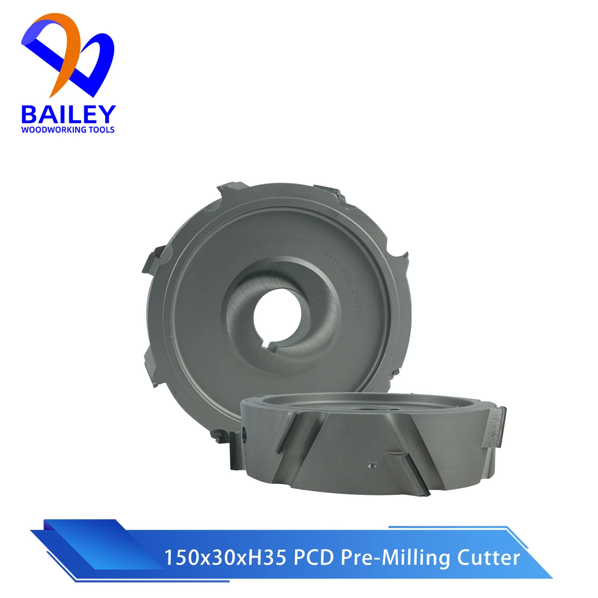

BAILEY PCD 150x30xH35 Pre-milling Cutter Woodworking Tool Single Keyway Diamond Milling Cutter For NANIXNG Edge Banding Machine