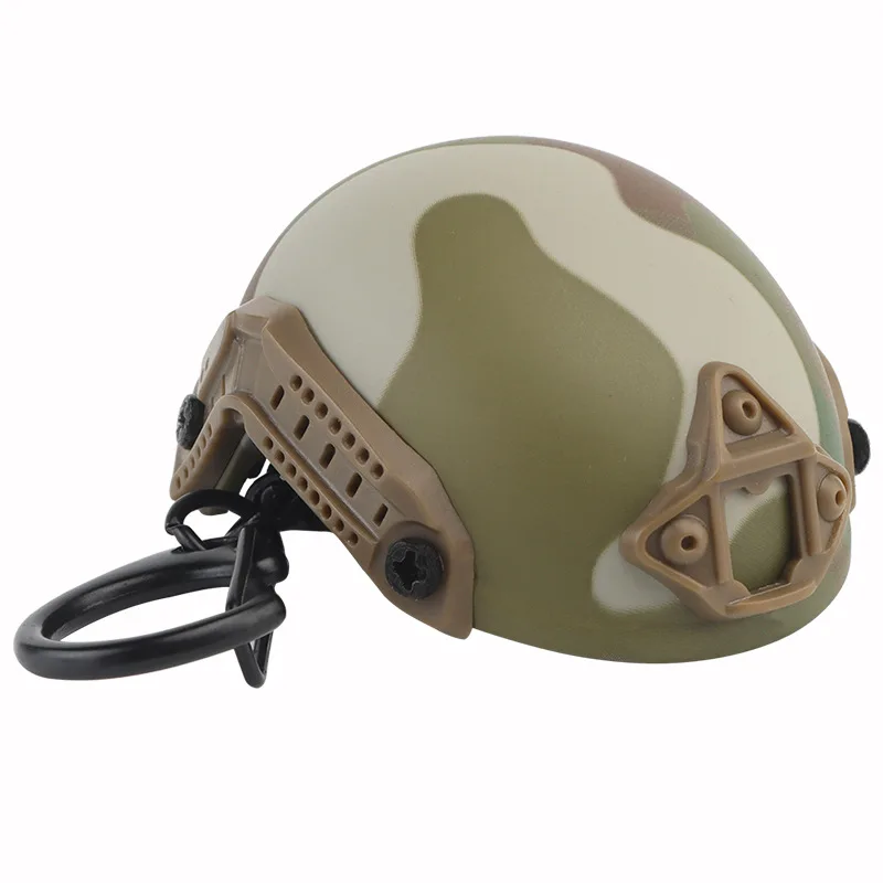 

1pc Mini Portable Tactical Fast Helmet Model Bottle Opener Keychain Backpack Charm Military Fan Accessories Gift Corkscrew
