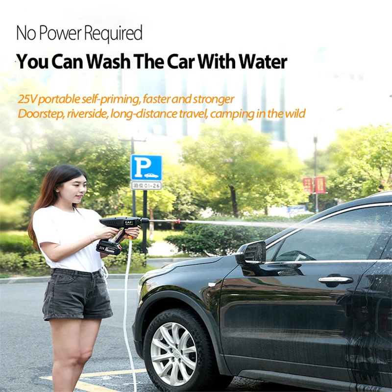 Беспроводной пистолет-распылитель для мойки автомобилей под высоким давлением