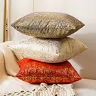 Роскошный золотистый модный Бархатный Чехол для подушки 45x45 см 50x0 см