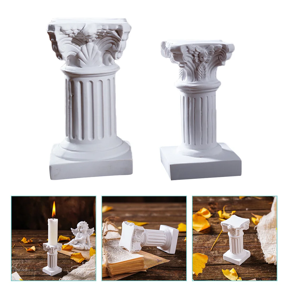 

Roman Holder Column Stand Pillars Candlestick Pillar Columns Tealight Figurines Greek Wedding Candelabra Decorations Statues