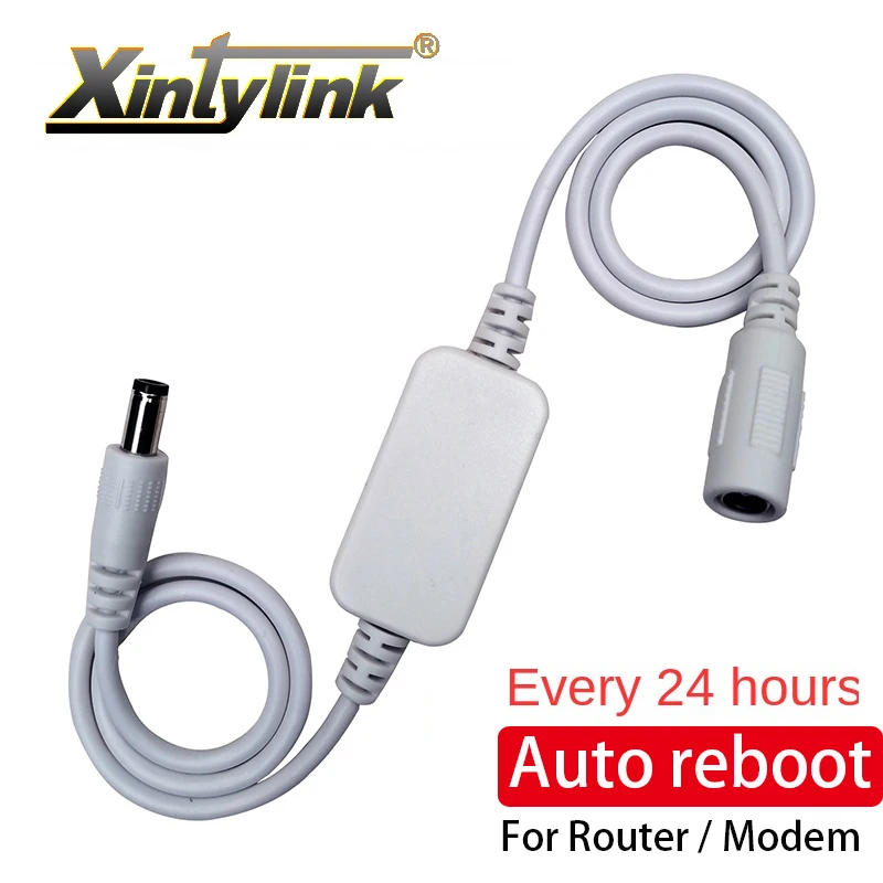 

DC5-15V Rout-er Rebooter Line for WiFi Reset Router Timing Restart Module Timing 24H Automatic Timing Switch Connection Cable