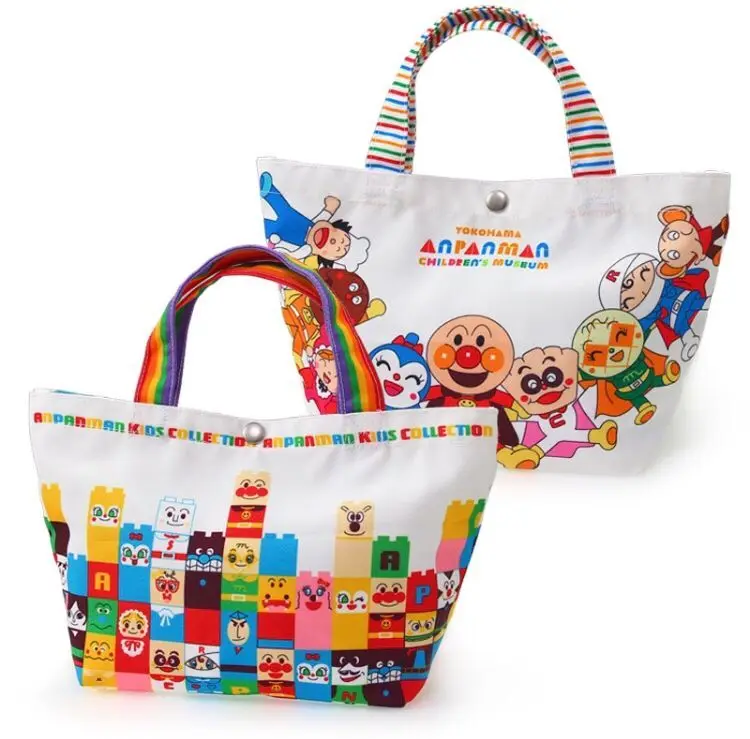 

Новые милые Мультяшные сумки Anpanman для детей из ткани Оксфорд женские сумки для обеда для пикника для детей