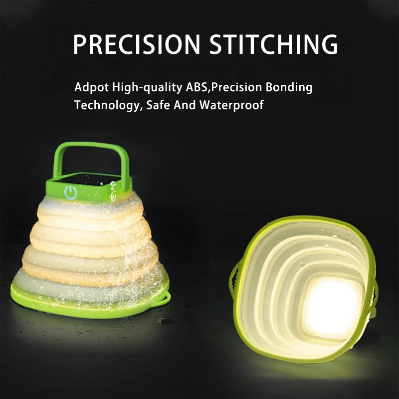 Солнечный фонарь для кемпинга термоусадочный подвесной силиконовый светильник