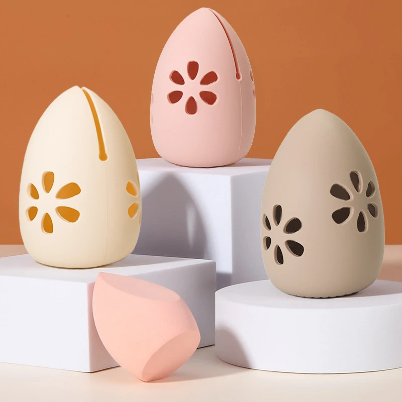 Портативная дорожная губка для макияжа органайзер хранения силиконовых яиц с