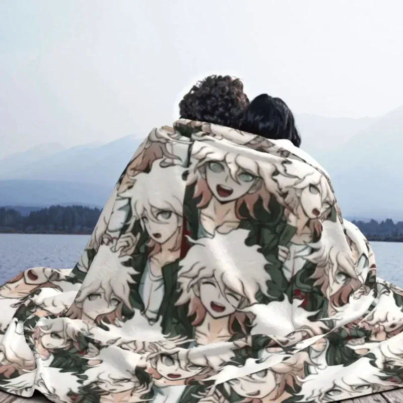 Фланелевое Одеяло Nagito komaeda с надписью hope Danganronpa забавные Пледы для кровати дивана