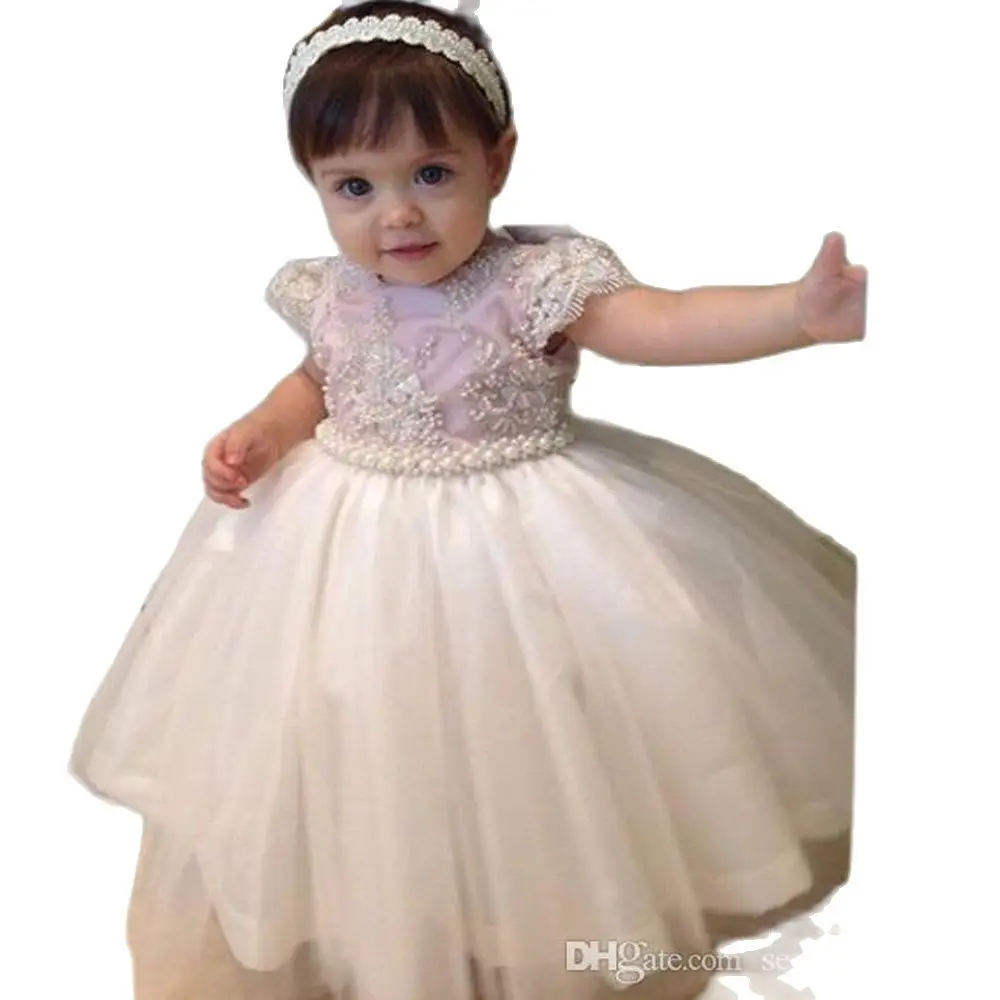 

Изящное бальное платье с жемчужинами и бусинами, платья для маленьких девочек, детские платья для первого причастия, платья для выпускного ...