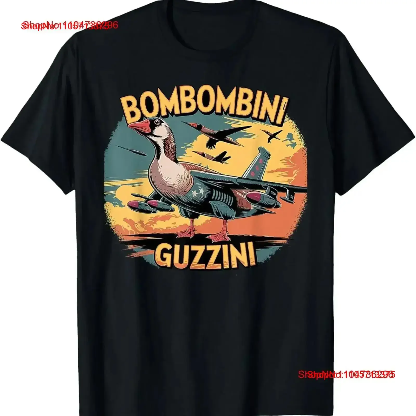 Фото Футболка Bombombini Guzzini Funny Italian Brainrot Meme Humor Gen Z, винтажная, с эффектом потертости, для повседневной носки, слегка мягкая, с графическим принтом №1